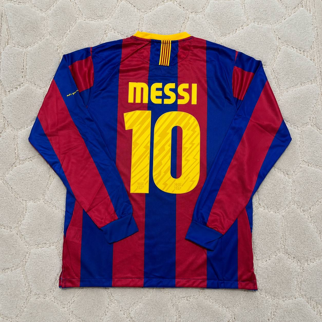 Lionel Messi #10 Barcelona 2011 Champions League Final Long Sleeve