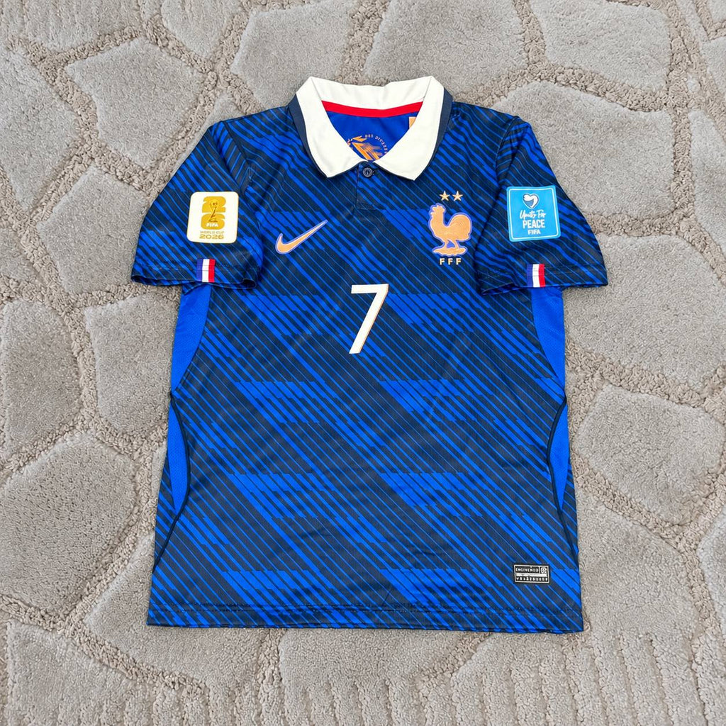 Ousmane Dembele France 2026 World Cup Home  Blue Football Jersey