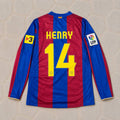Thierry Henry Barcelona 2007 Retro Football Jersey
