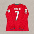 Cristiano Ronaldo Portugal 2026 Red Home New Season Long Sleeve Football Jersey