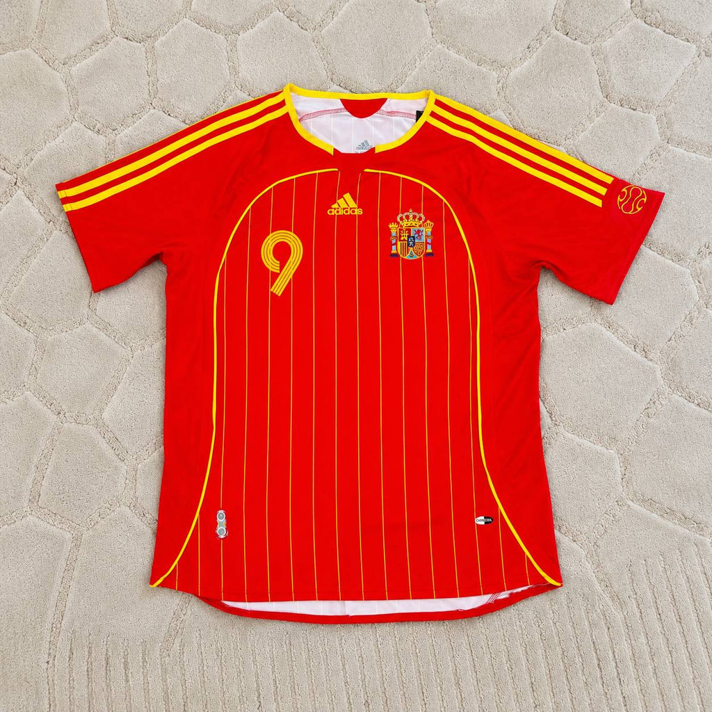 Fernando Torres Spain 2006 World Cup Blue Home Retro Jersey