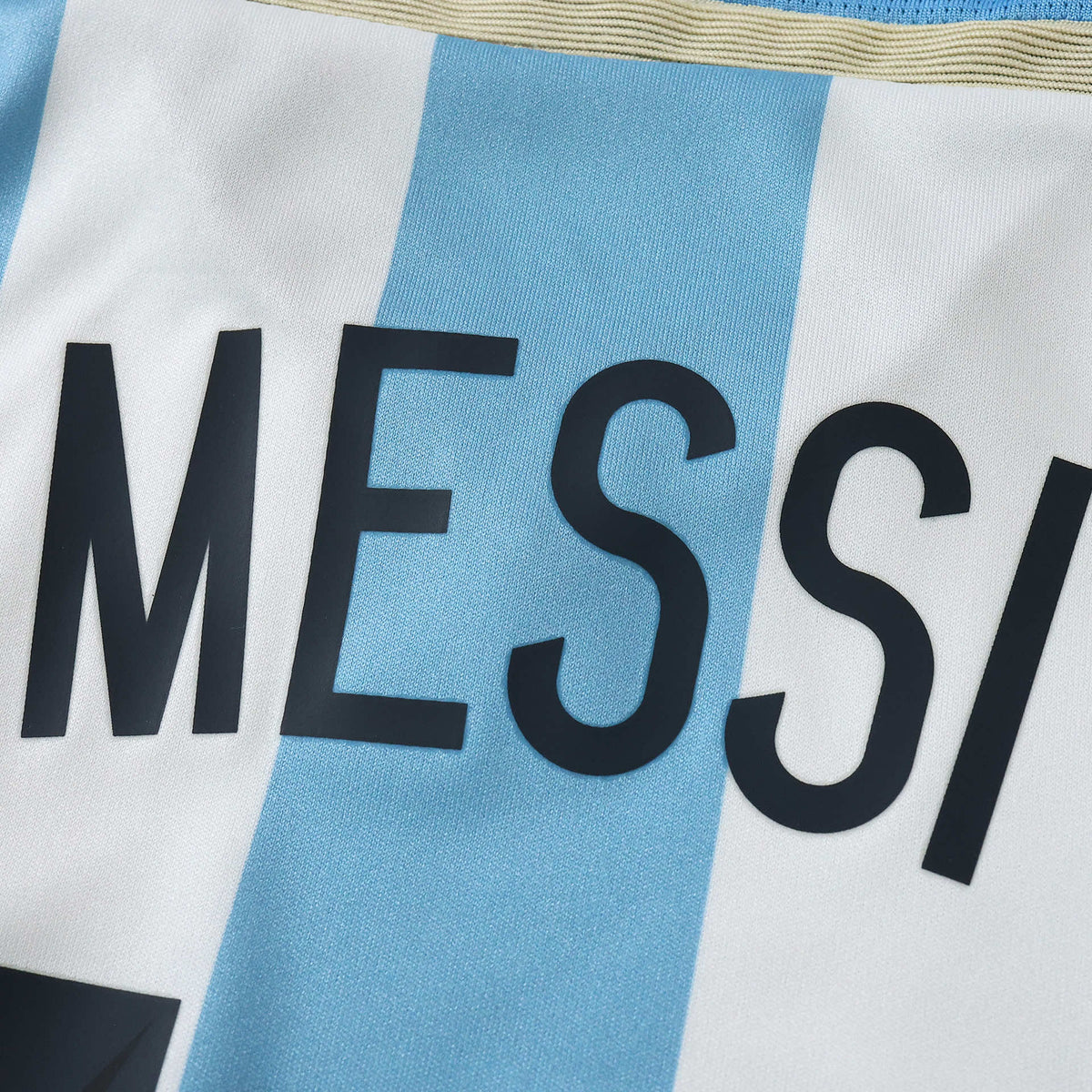 Lionel Messi 2014 World Cup Argentina home Fan version Jersey Soccer Shirt Kit