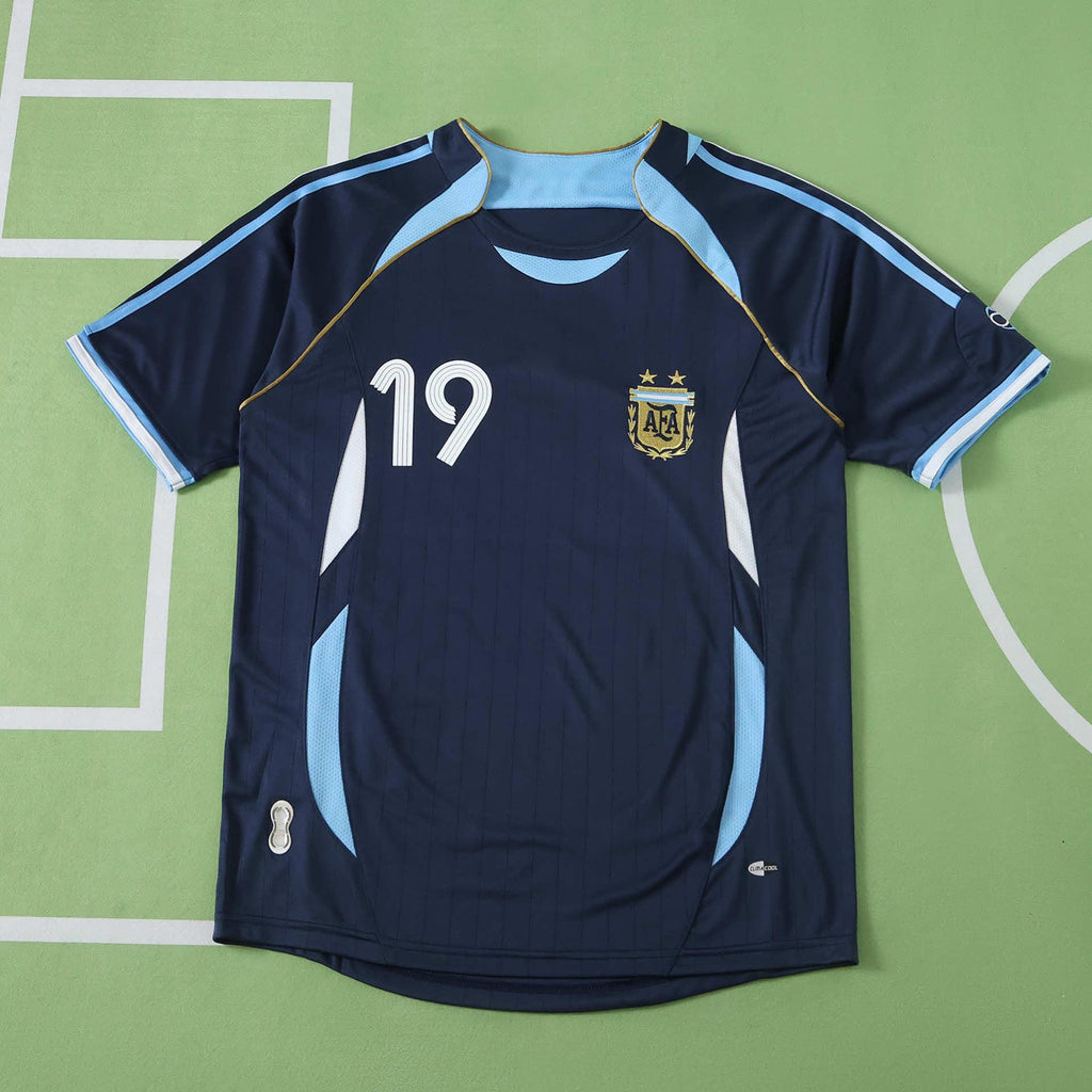Lionel Messi 2006 World Cup Argentina away Fan version Maillot Jersey Shirt Kit