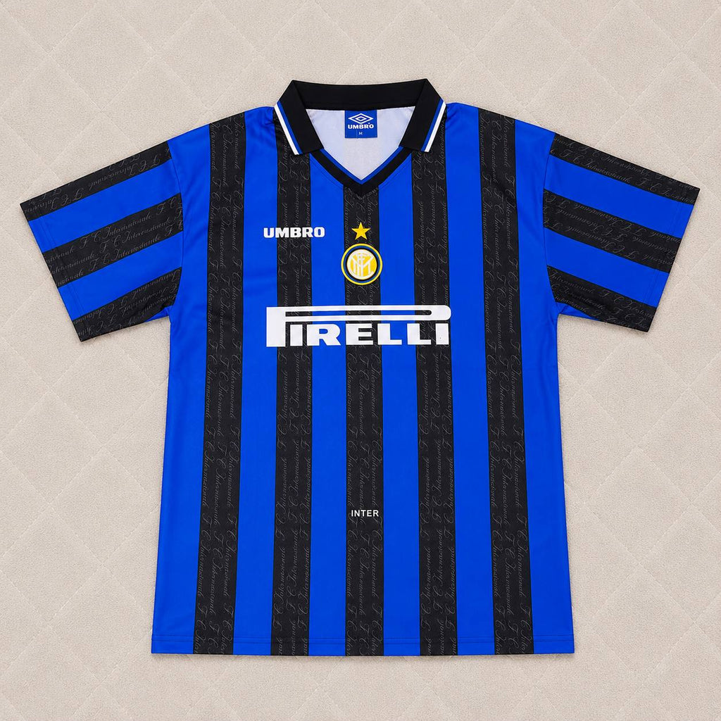 Zlatan Ibrahimović Inter Retro Kit Jersey Maillot Trikot Soccer Shirt