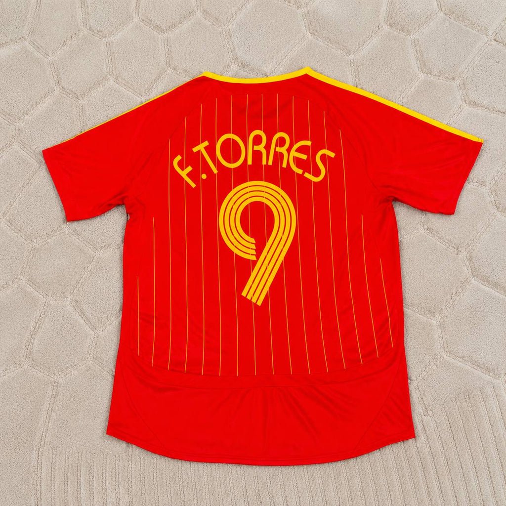 Fernando Torres Spain 2006 World Cup Blue Home Retro Jersey