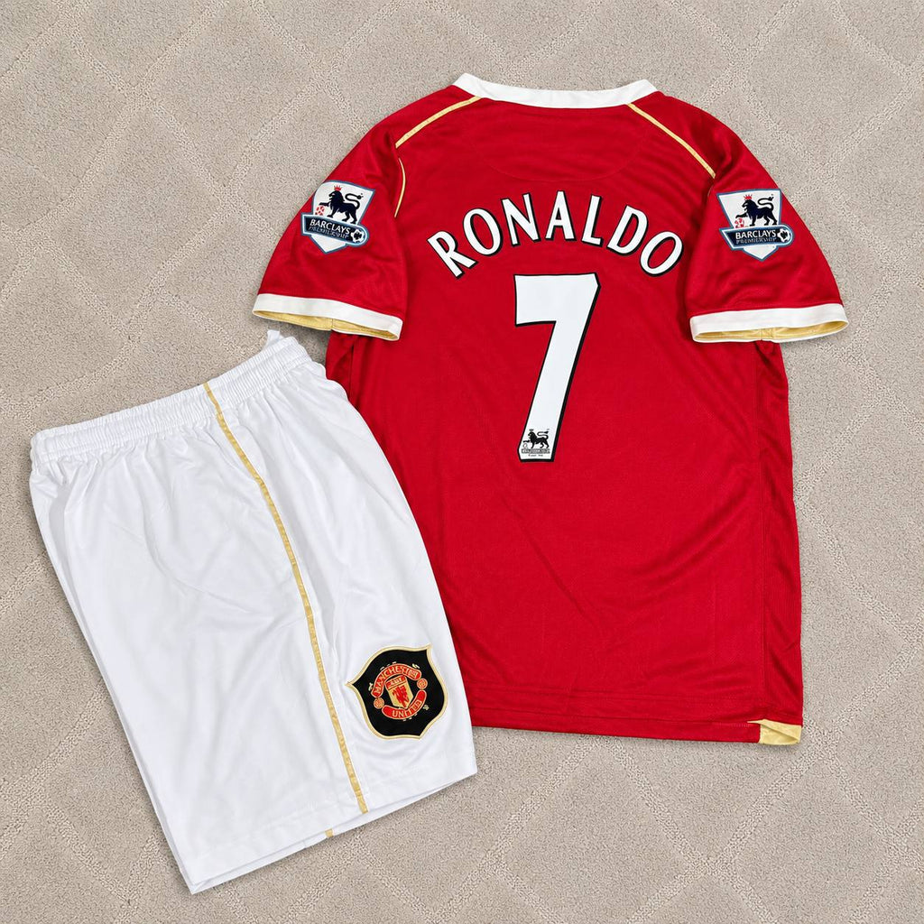 Cristiano Ronaldo Manchester United 2006-2007 Kids Home Football Jersey