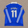 Didier Drogba Chelsea 2008 Champions League Final Long Sleeve Football Jersey