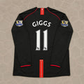 Ryan Giggs 2007-2008 Manchester United Black Retro Jersey Trikot Camiseta Maillot