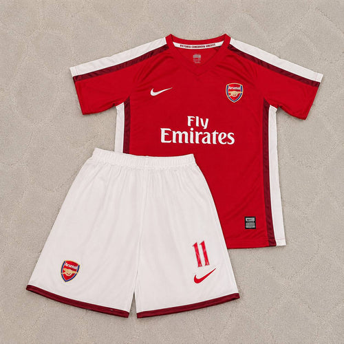 Andrey Arshavin Arsenal 2008/2010 Retro Kids Football Jersey Kit