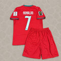 Cristiano Ronaldo Portugal 2026 World Cup Red Home Football Jersey KIDS