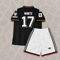 Florian Wirtz #17 Germany 2026 World Cup Kids Black Style Football Jersey