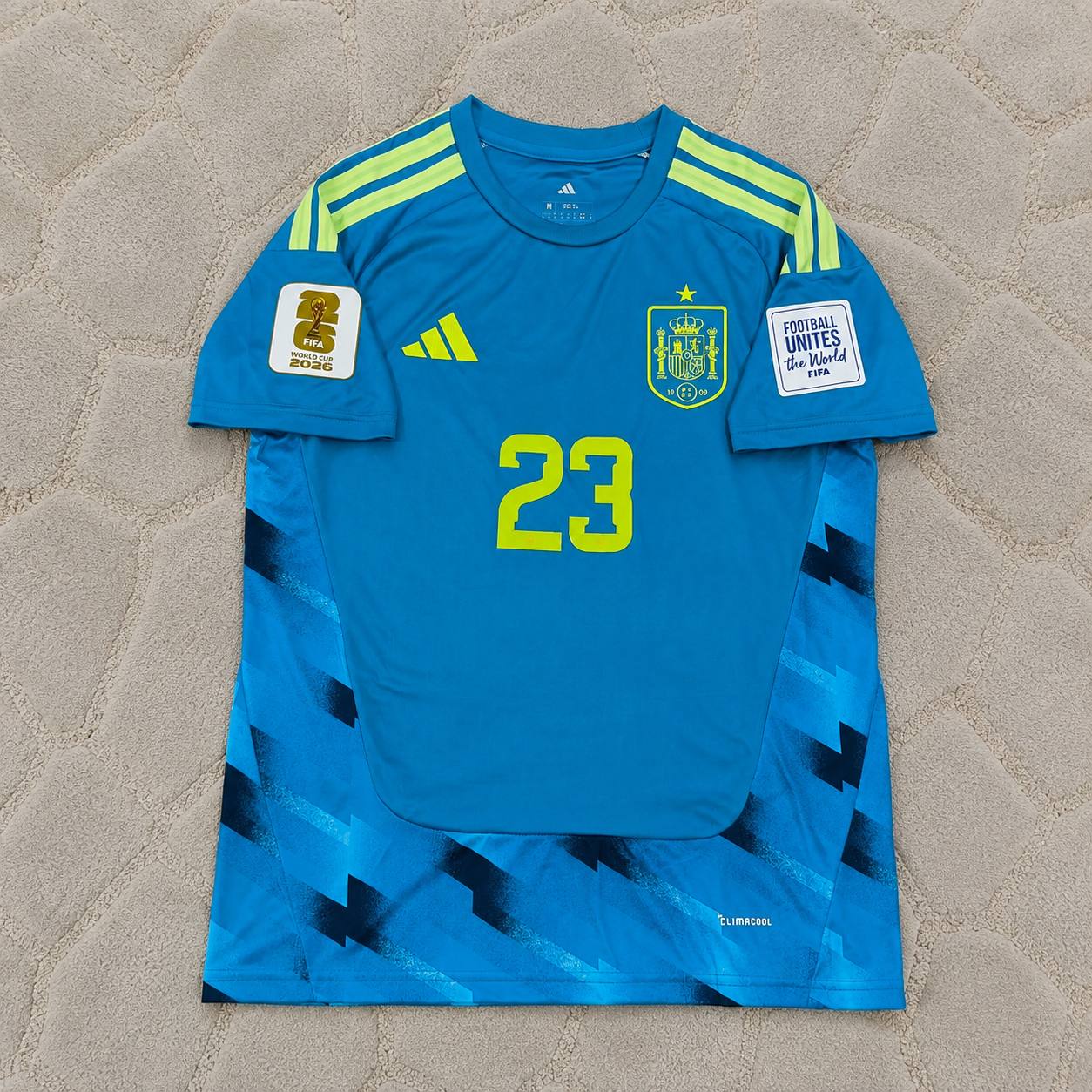 Unai Simon Spain Goalkeeper 2026 World Cup Blue Special Football Jersey