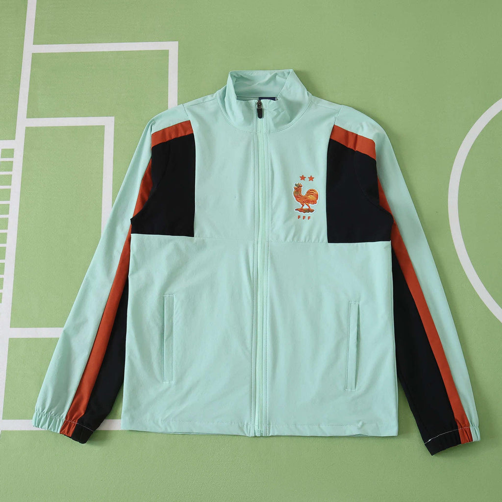 2026 France Mint green Windbreaker set