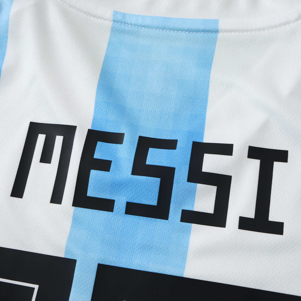 Lionel Messi 2018 World Cup Argentina home Fan version Trikot Maillot Jersey shirt Kit