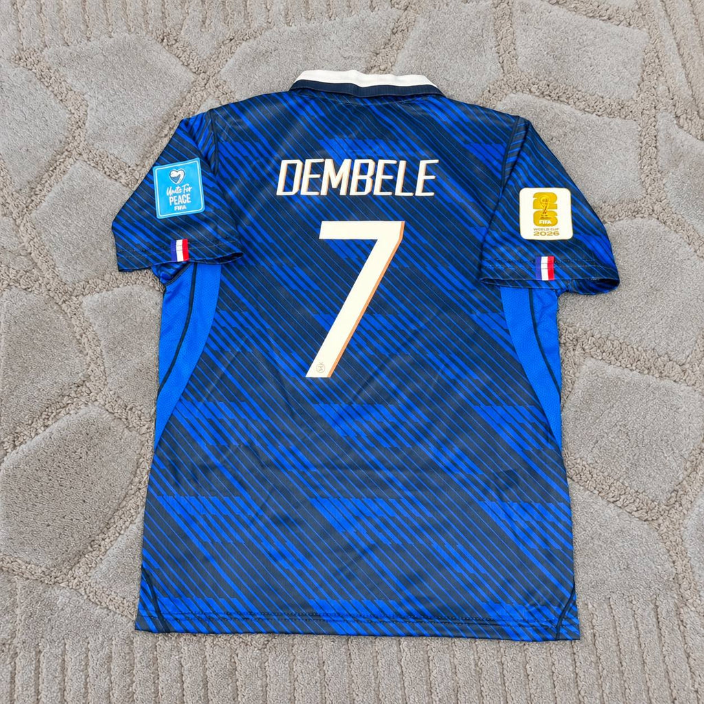Ousmane Dembele France 2026 World Cup Home  Blue Football Jersey