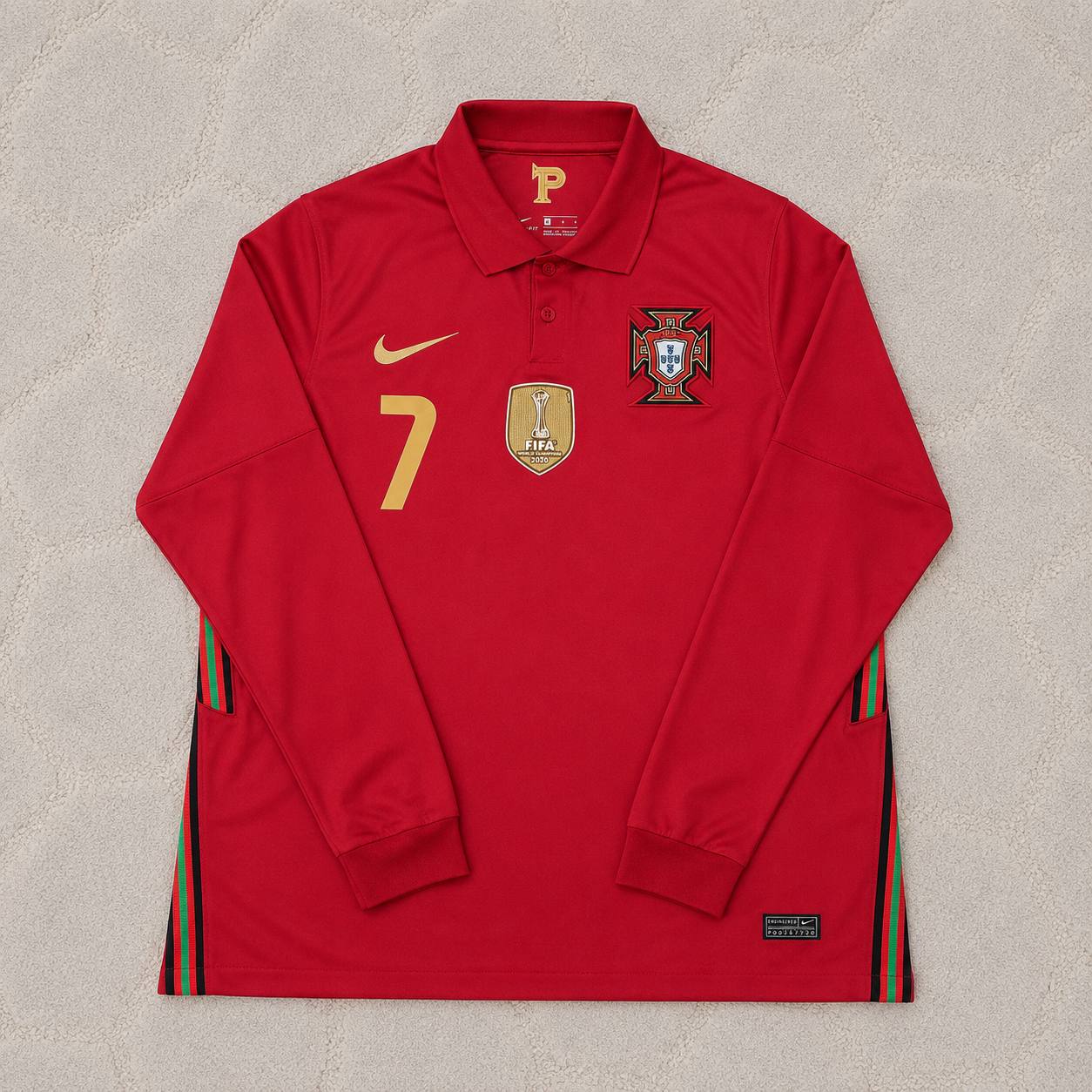 Cristiano Ronaldo Portugal 2020 EURO Long Sleeve Football Jersey Kit