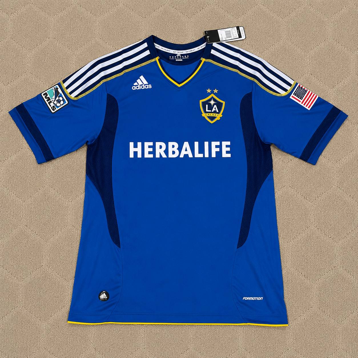 Zlatan Ibrahimovic LA Galaxy Away Retro Blue Jersey Trikot Soccer Shirt