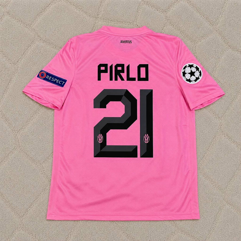 Andrea Pirlo Juventus Pink 2012 2013 Season Retro Jersey