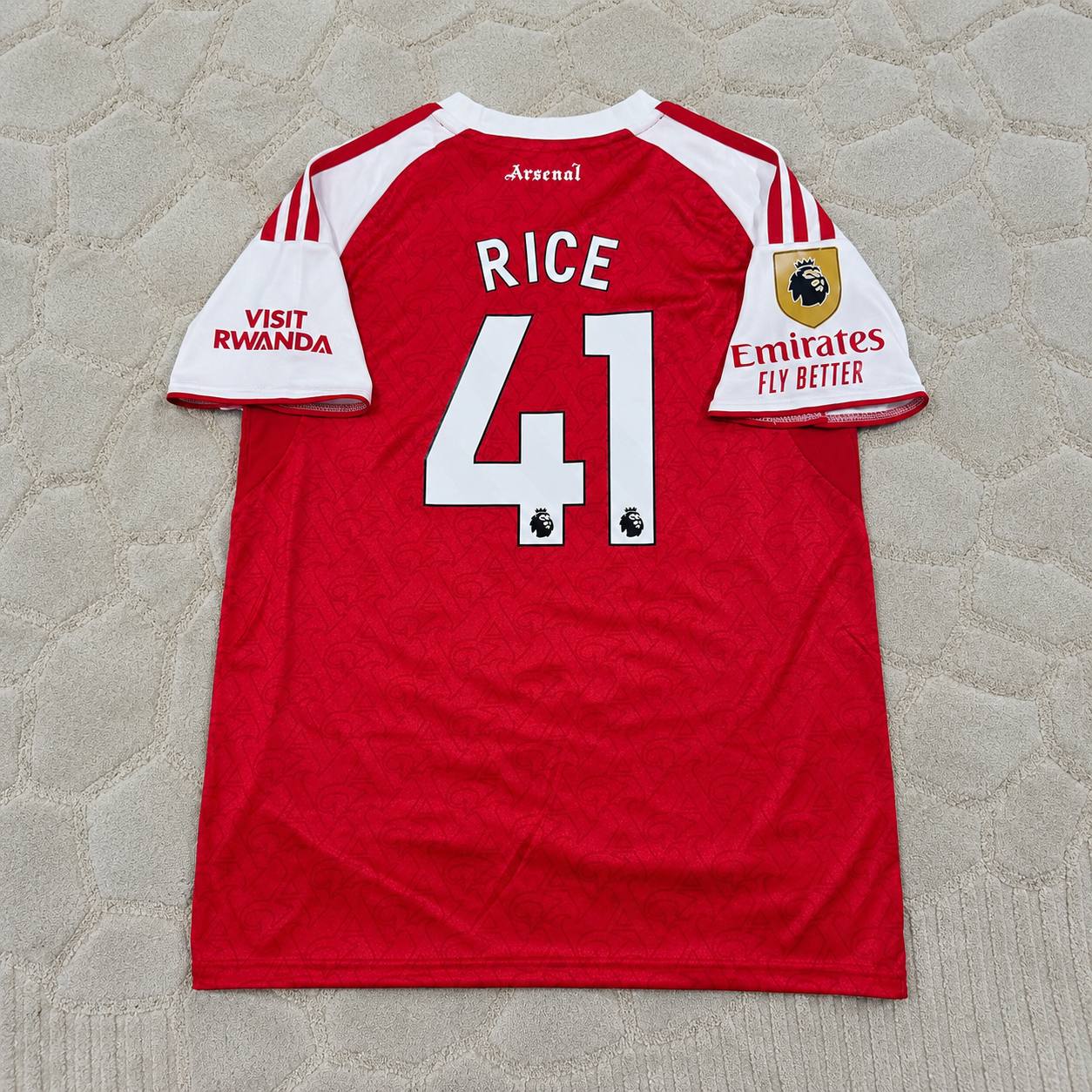 Declan Rice Arsenal Home Kids New Season 2026 Jersey Kit Soccer Trikot Maillot Maglia