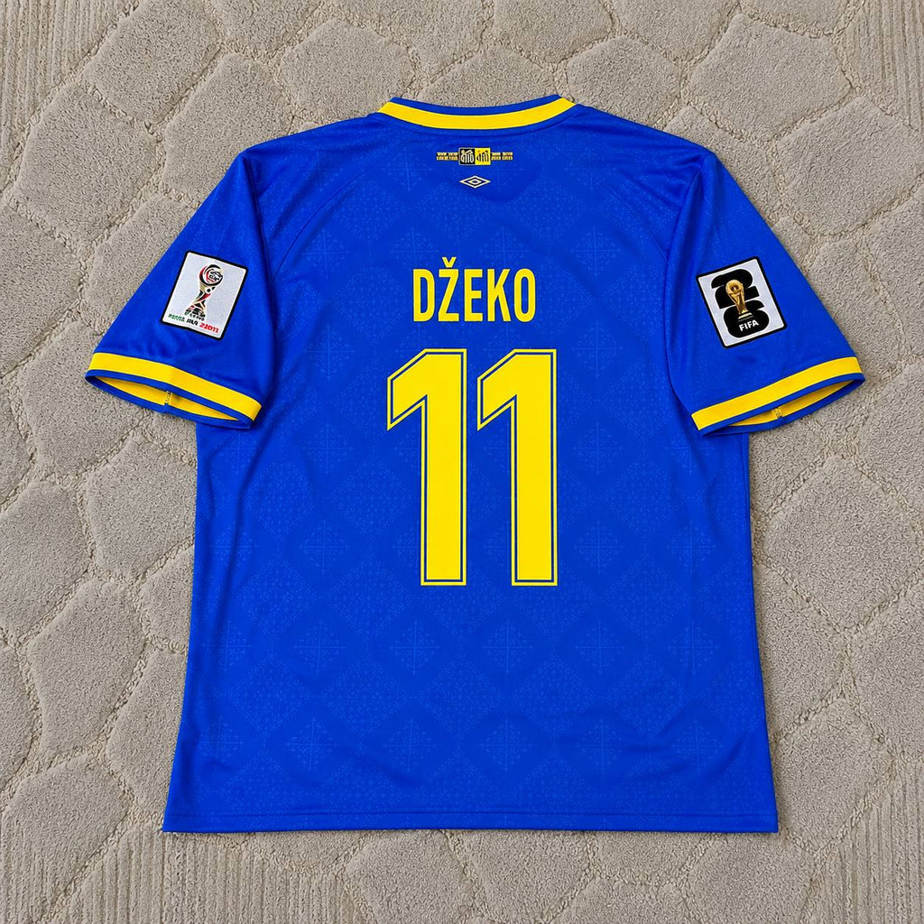 Edin Džeko Bosnia and Herzegovina 2026 World Cup Blue Football Jersey