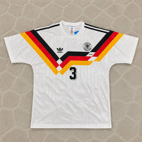Andreas Brehme Germany Deutschland Retro 1990 World Cup Jersey - Deutschland Retro-Trikot WM 1990 Soccer Shirt