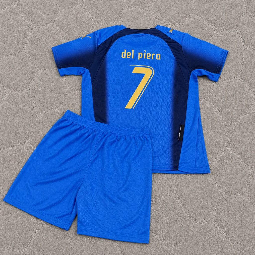Alessandro del Piero 7  - Italy 2006 World Cup Final Retro Jersey Maillot Trikot Maglia Soccer Shirt