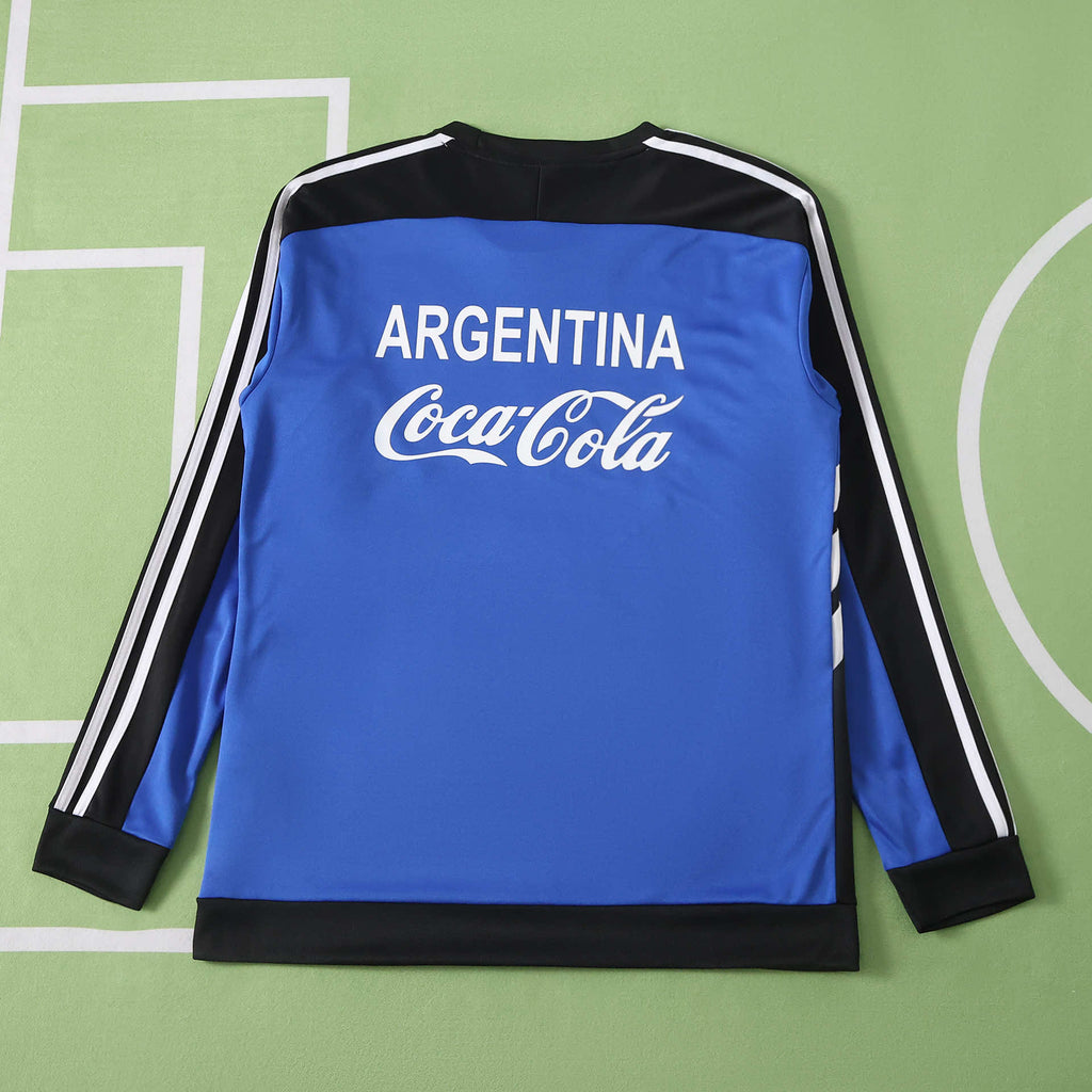 1994 Argentina blue Retro commemorative edition Long sleeves Fan version