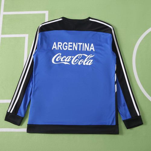 1994 Argentina blue Retro commemorative edition Long sleeves Fan version