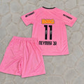 Neymar Jr Santos FC Kids Pink Retro Football Jersey