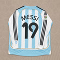 Lionel Messi Argentina 2006 World Cup Retro Long Sleeve Football Jersey