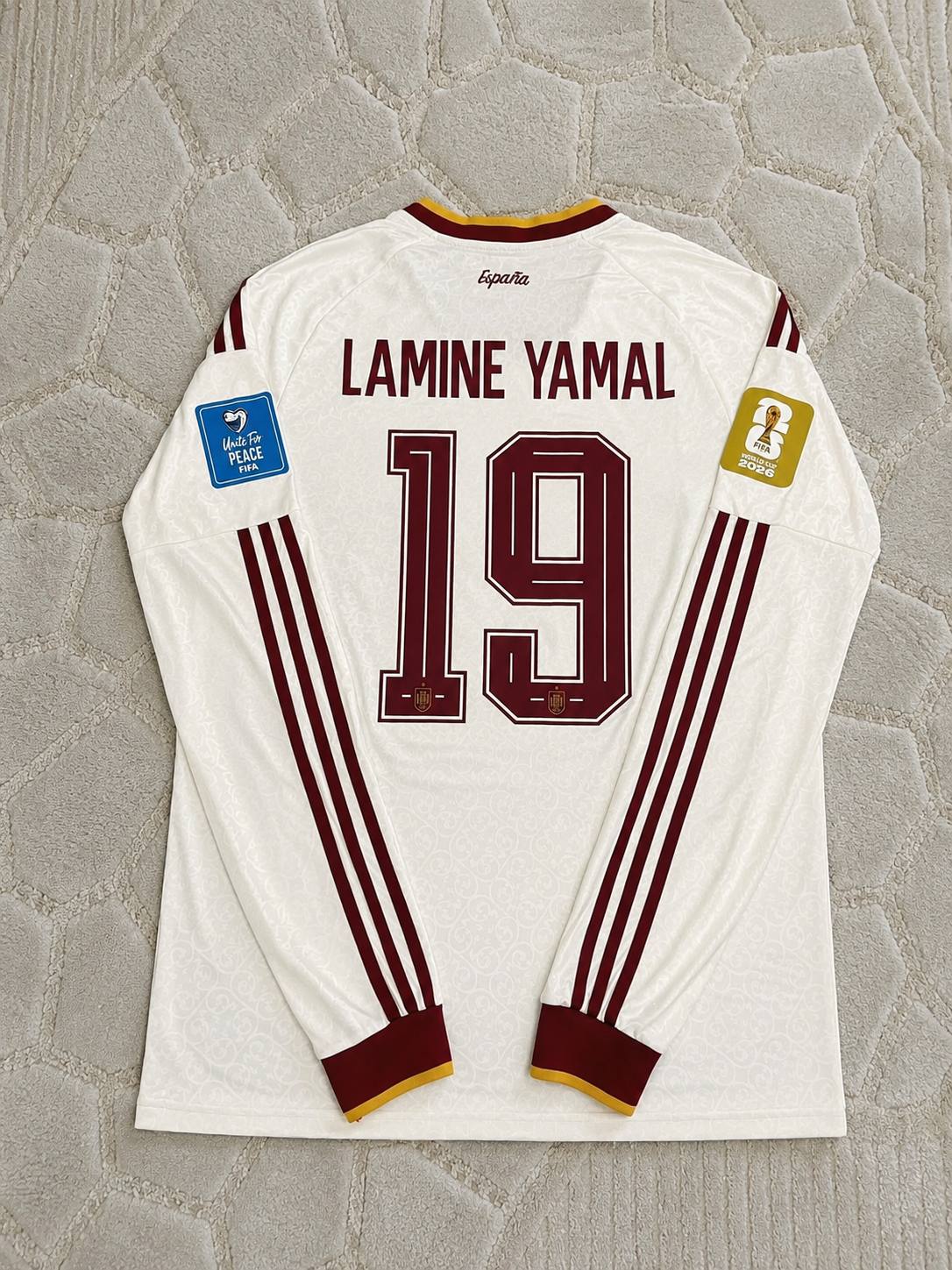 Lamine Yamal Spain 2026 World Cup Away Long Sleeve Football Jersey