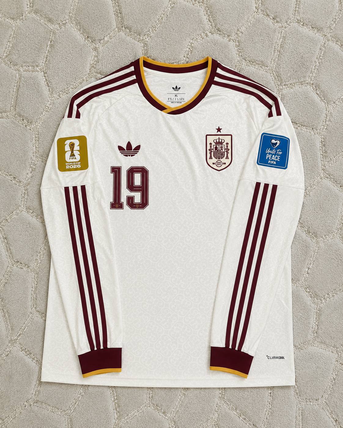 Lamine Yamal Spain 2026 World Cup Away Long Sleeve Football Jersey