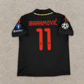 Zlatan Ibrahimović #11 AC Milan 2011 2012 Away Black Retro Jersey