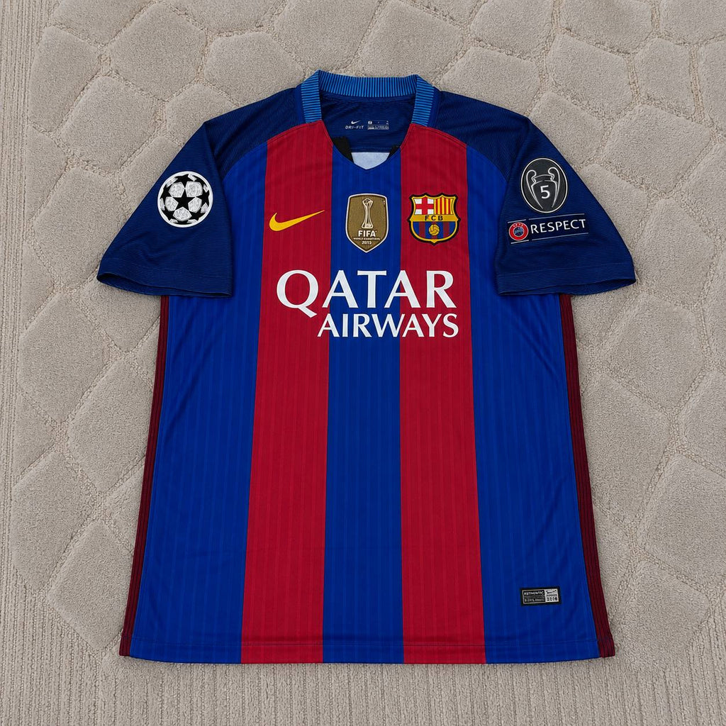 Neymar Jr Barcelona 2016-2017 Home Retro Football Jersey