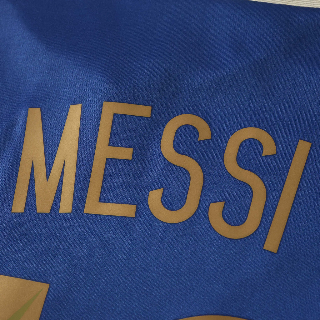Lionel Messi 2014 World Cup Argentina away Fan version Trikot Maillot Jersey