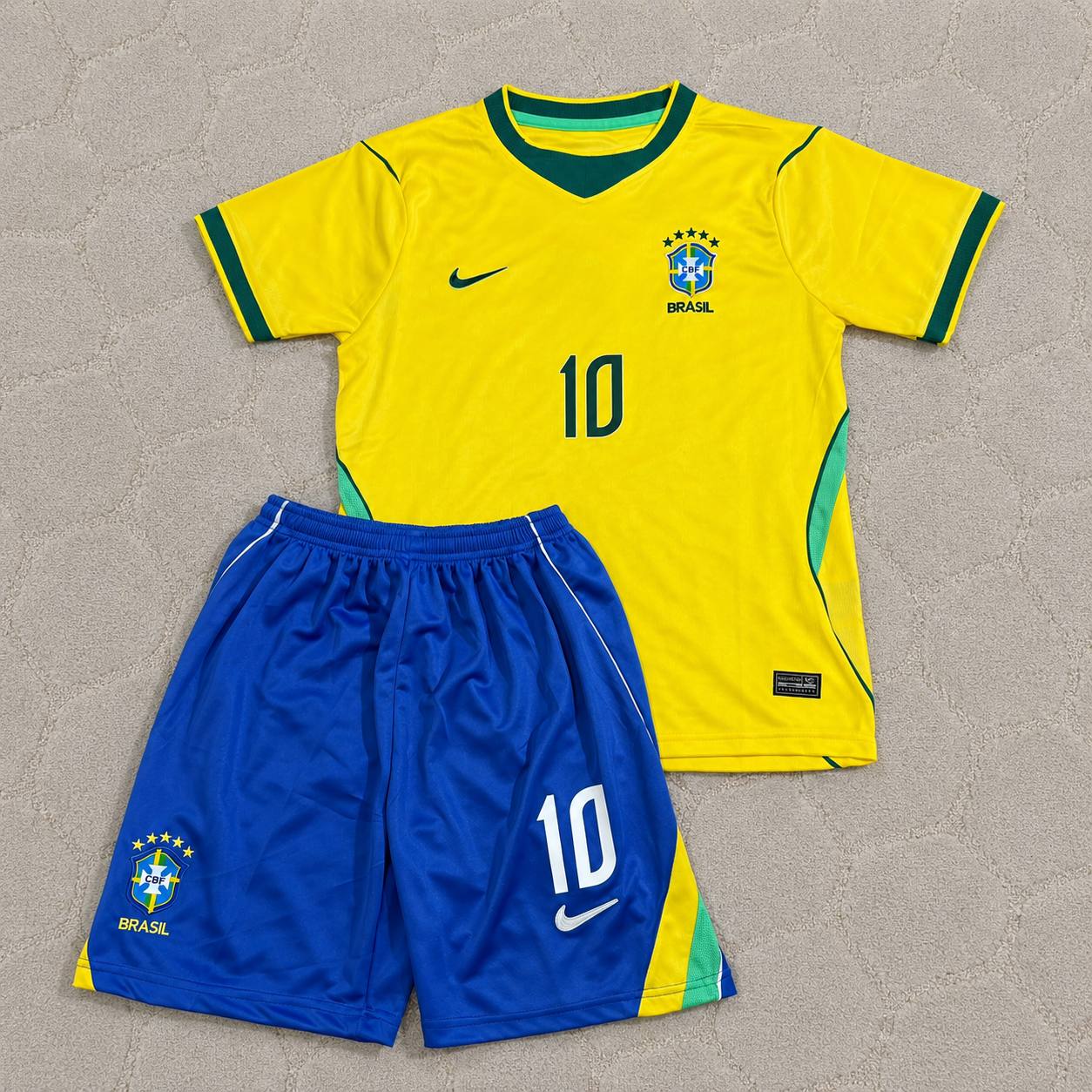 Neymar Jr Brazil 2026 World Cup Yellow Kids Home Football Jersey
