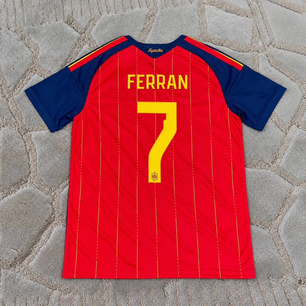 Ferran Torres #7 Spain Two Star 2026 World Cup Champions Home Jersey Trikot Maillot