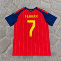 Ferran Torres #7 Spain Two Star 2026 World Cup Champions Home Jersey Trikot Maillot