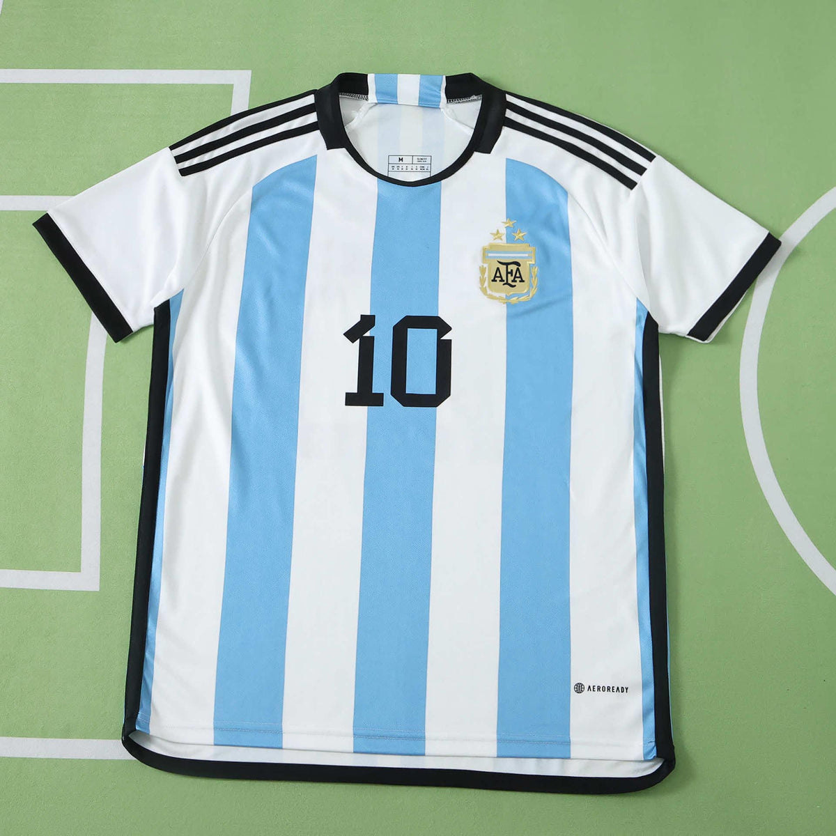 Lionel Messi 2022 World Cup Argentina home Fan version Jersey Kit Shirt Trikot Maillot