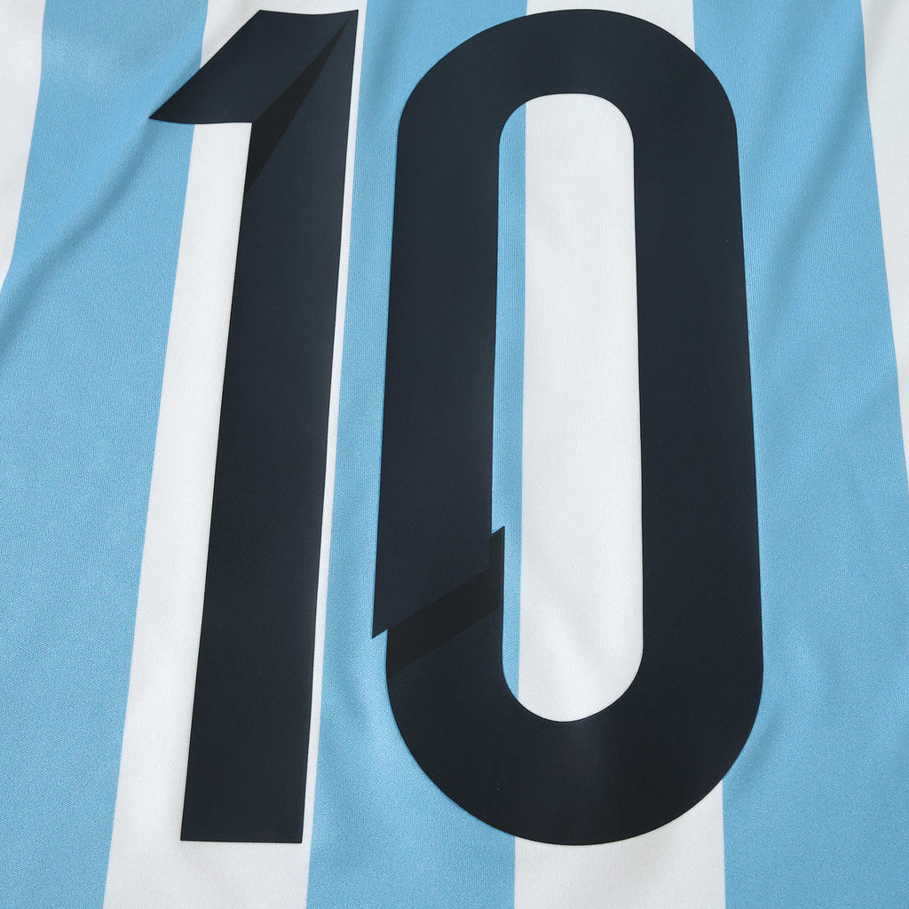 Lionel Messi 2014 World Cup Argentina home Fan version Jersey Soccer Shirt Kit