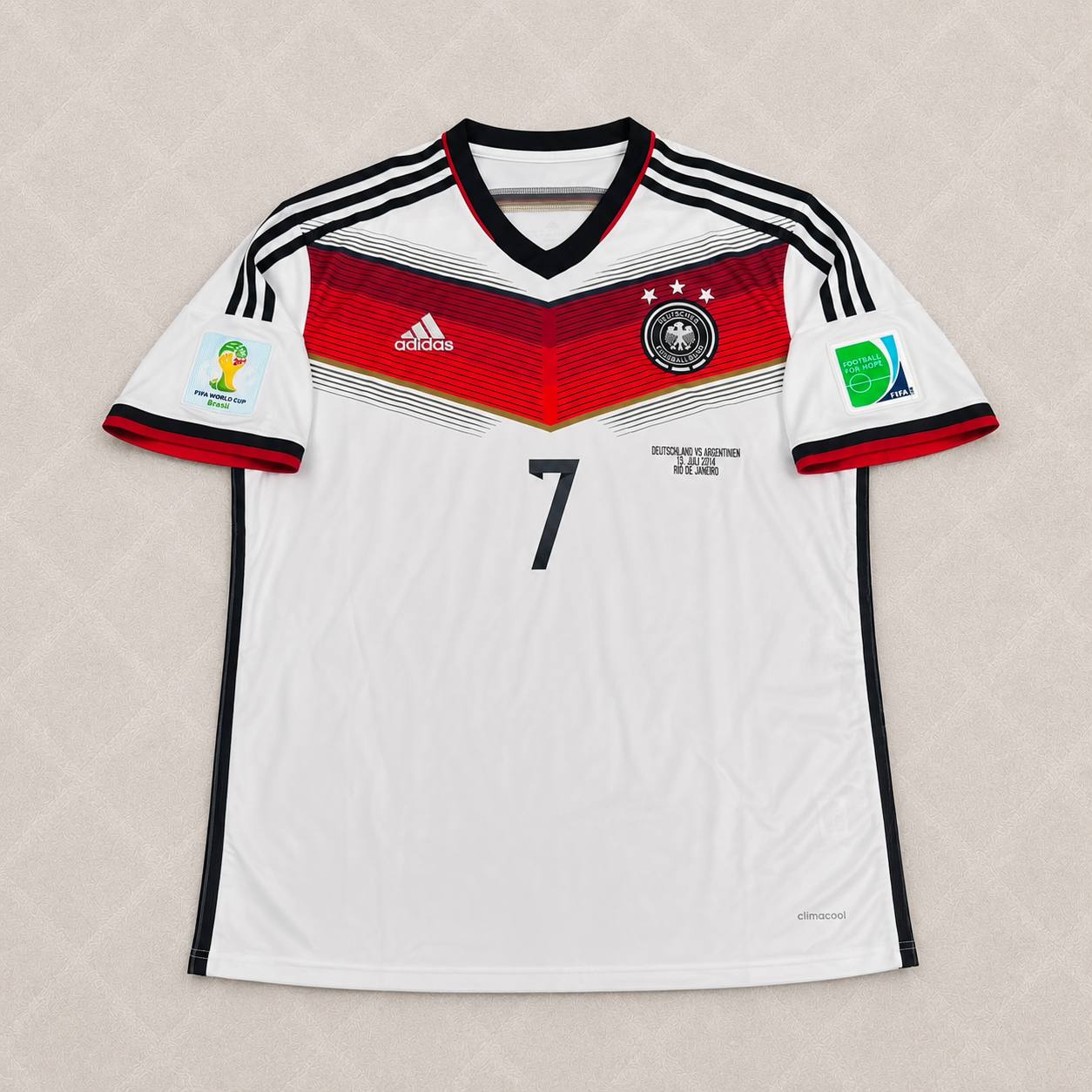 Bastian Schweinsteiger - Germany Deutschland 2014 World Cup White Retro Kit Jersey Trikot Maillot Soccer Shirt