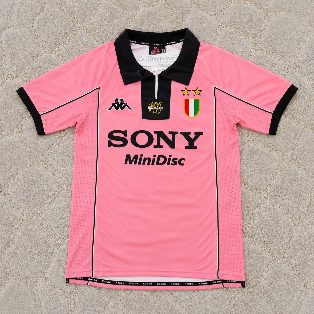 Zinedine Zidane Juventus 1996–1998 Retro Pink Football Jersey