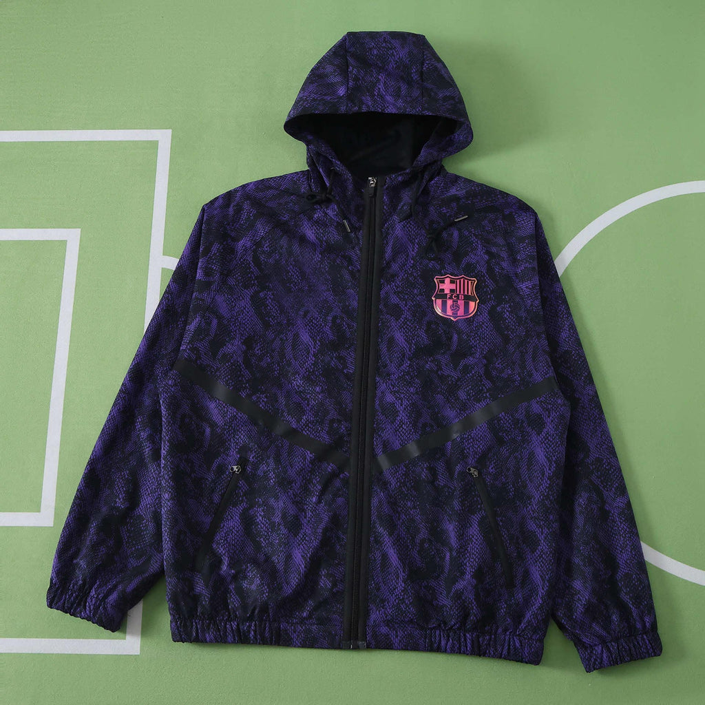 2026/2027 FC Barcelona / Barça red hooded windbreaker