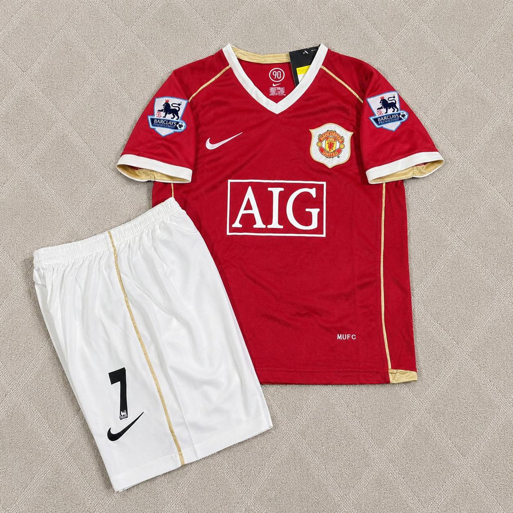 Cristiano Ronaldo Manchester United 2006-2007 Kids Home Football Jersey