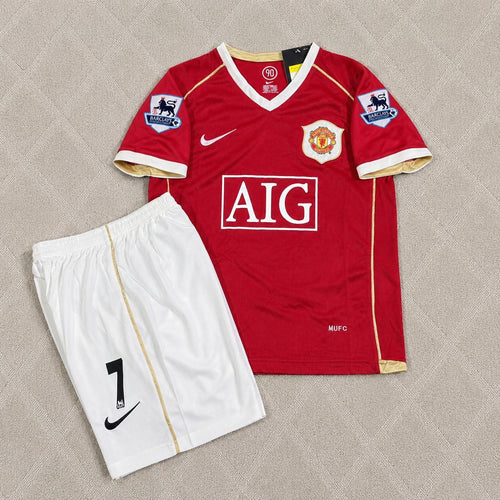 Cristiano Ronaldo Manchester United 2006-2007 Kids Home Football Jersey