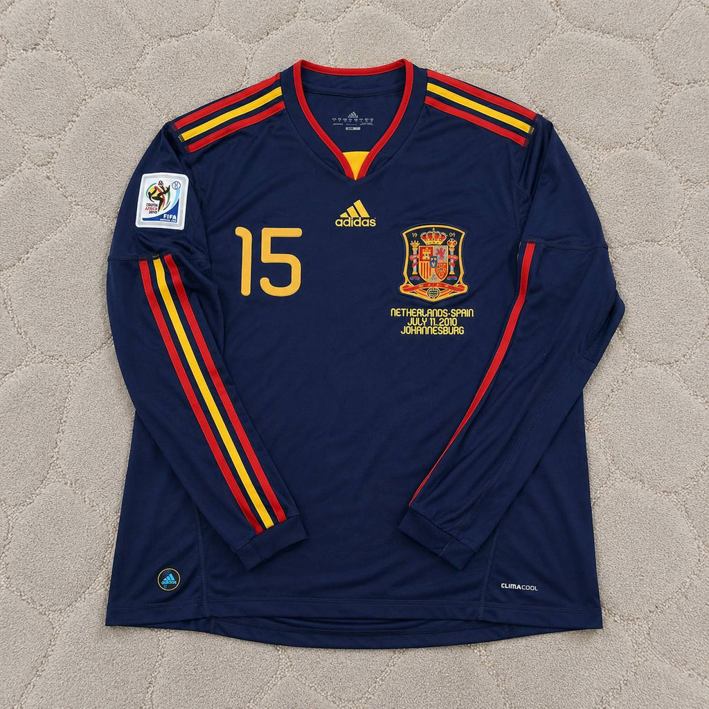 Sergio Ramos - Spain 2010 World Cup Final Retro Jersey Trikot