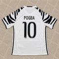 Paul Pogba #10 Juventus 2016 2017 Away White Retro Football Jersey
