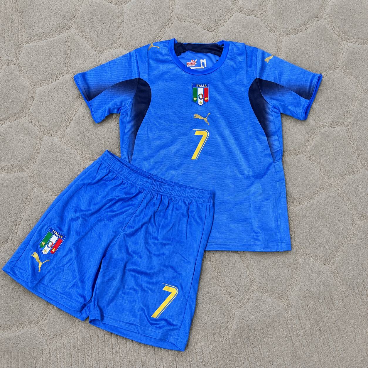 Alessandro del Piero 7  - Italy 2006 World Cup Final Retro Jersey Maillot Trikot Maglia Soccer Shirt