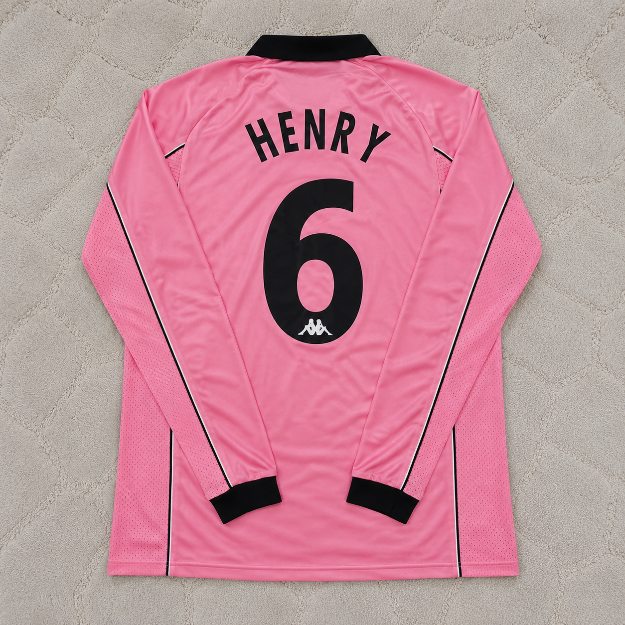 Thierry Henry #6 Juventus 1995 Pink Maglia Kit Jersey Trikot Maillot