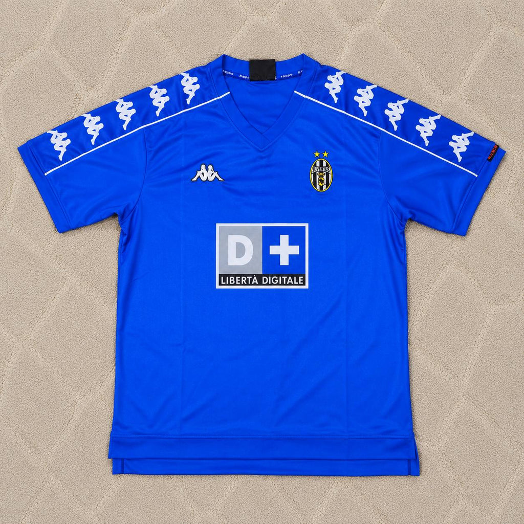 Zinedine Zidane Juventus 1999/2000 Blue Retro Football Jersey Kit